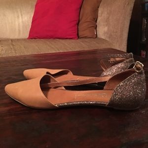 Jeffrey Campbell Glitter Flats size 9